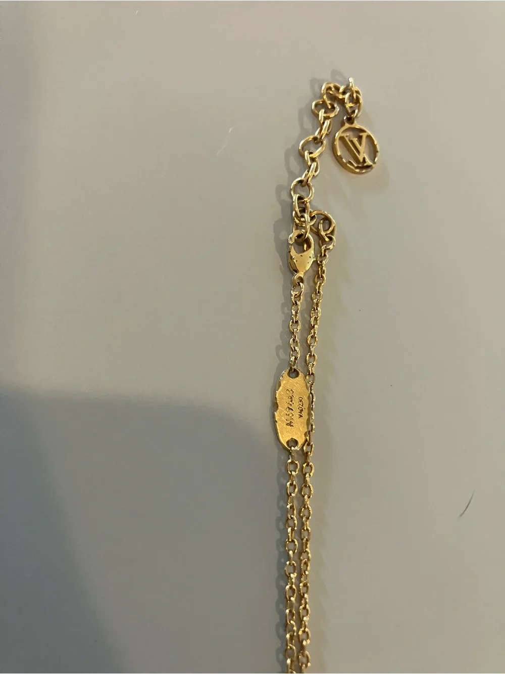 Louis Vuitton Gold LV Collier Ltov Pendant Necklace AUTHENTIC - Picture 7 of 7